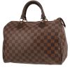Louis Vuitton  Speedy 30 handbag  in ebene damier canvas  and brown leather - 00pp thumbnail