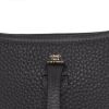 Borsa a tracolla Hermès  Mini Evelyne in pelle taurillon clemence Bleu Caban - Detail D2 thumbnail