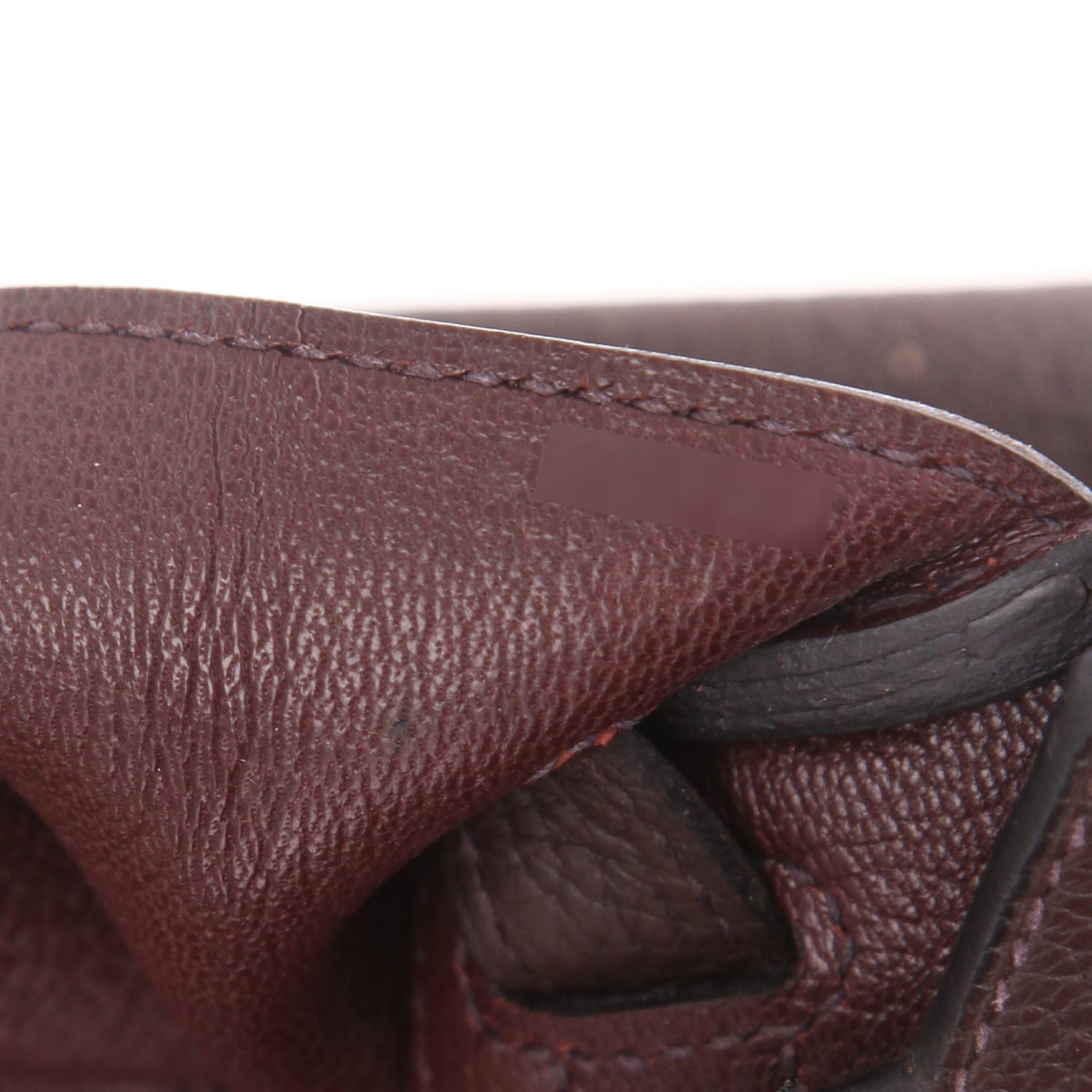 Hermès  Birkin 30 cm handbag  in brown togo leather - Detail D4