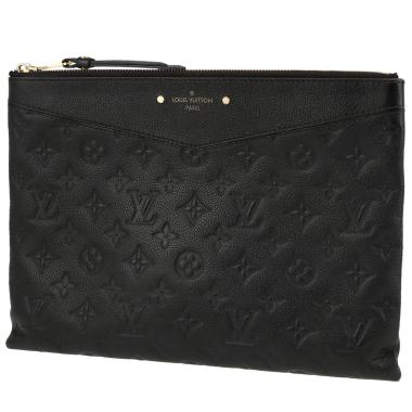 Pochette Louis Vuitton  Daily in pelle monogram con stampa nera