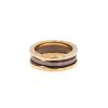 Bulgari Roma small model ring in pink gold and ceramic, size 63 - 00pp thumbnail