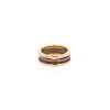 Bulgari Roma small model ring in pink gold and ceramic - 360 thumbnail