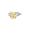 Vintage  ring in platinium, yellow gold and diamonds - 00pp thumbnail
