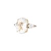 Vintage  ring in yellow gold, topaz and diamonds - 00pp thumbnail