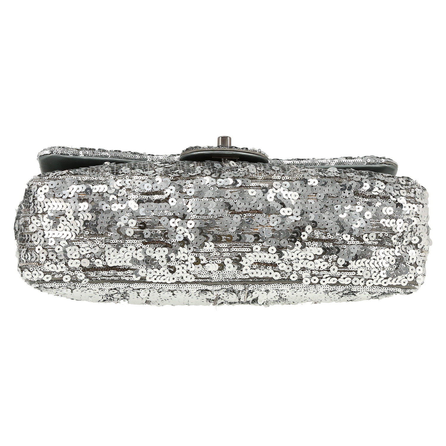 Borsa Chanel  Timeless in paillettes argentate - Detail D1