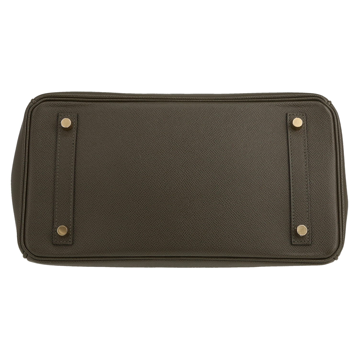 Borsa Hermès  Birkin 30 cm in pelle Epsom verde - Detail D1