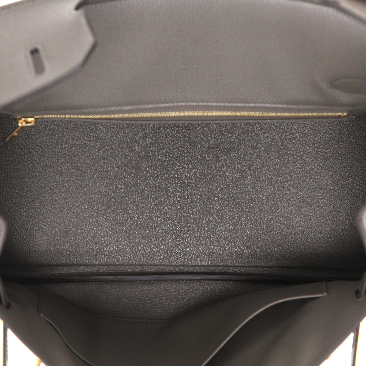 Bolso de mano Hermès  Birkin 30 cm en cuero epsom verde - Detail D3