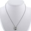 Collier Boucheron Wladimir le Chat en or blanc, diamants et pierres de couleurs - 360 thumbnail