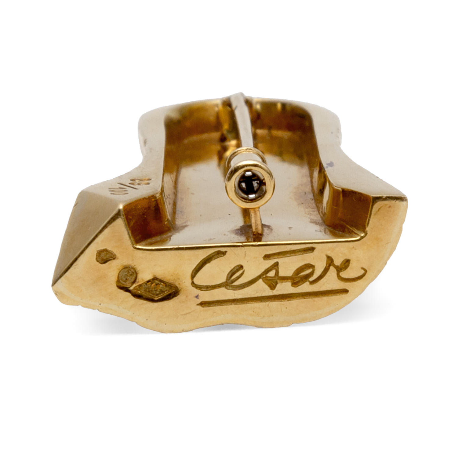 César (1921-1998), Brooch Pouce (Thumb) in yellow gold - Detail D5