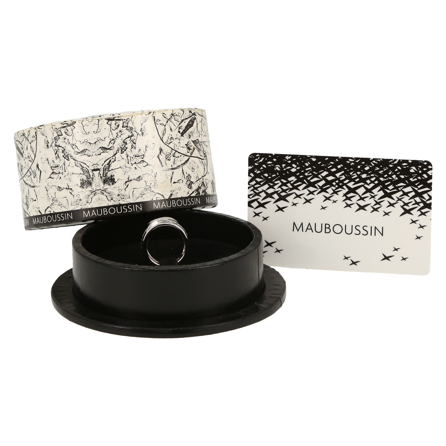 Anello Mauboussin Etoile Divine in oro bianco e diamanti - Detail D2