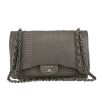 Chanel  Timeless Jumbo handbag  in grey python - 360 thumbnail
