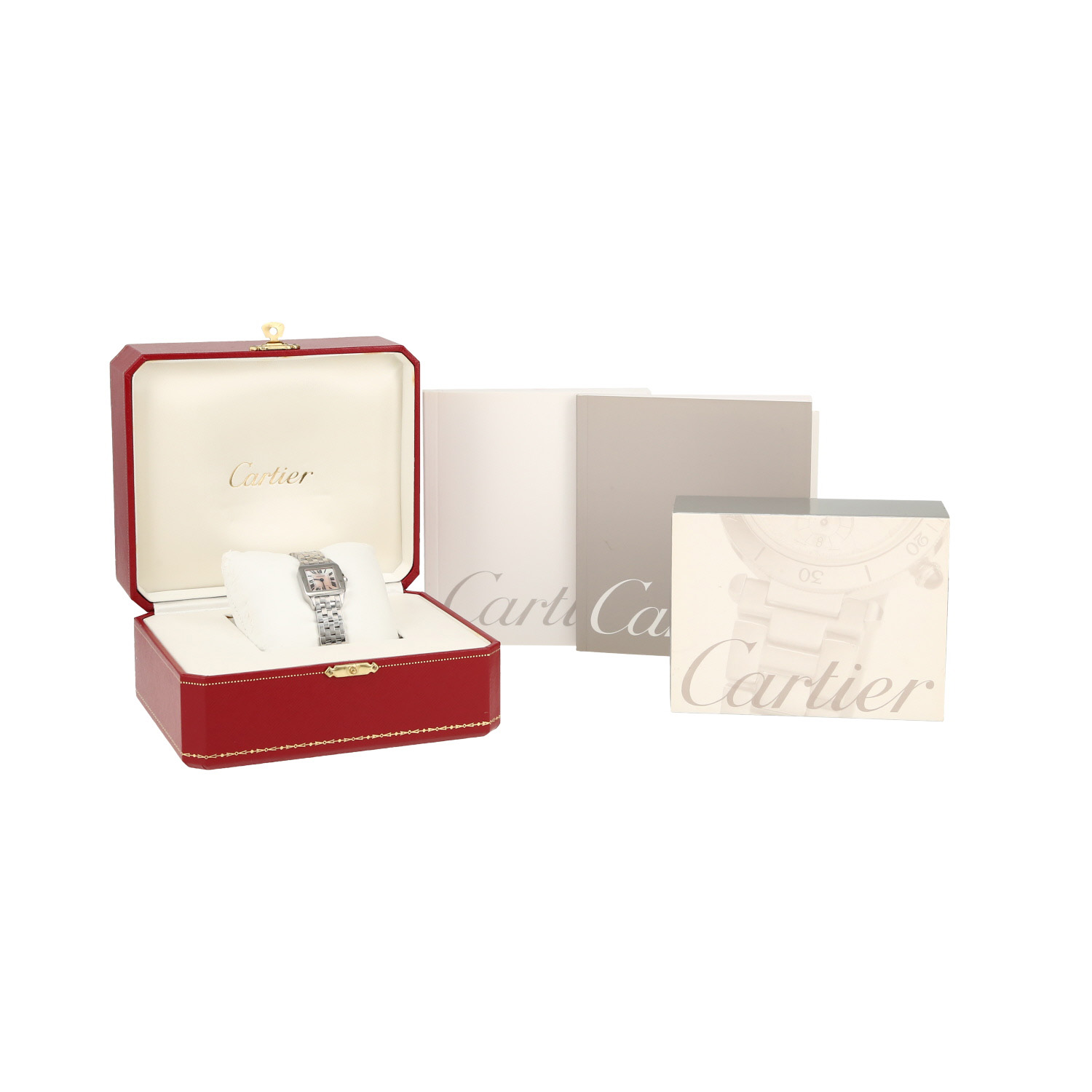 Montre Cartier Santos-Demoiselle en acier Ref: Cartier - 2698  Vers 2006 - Detail D2