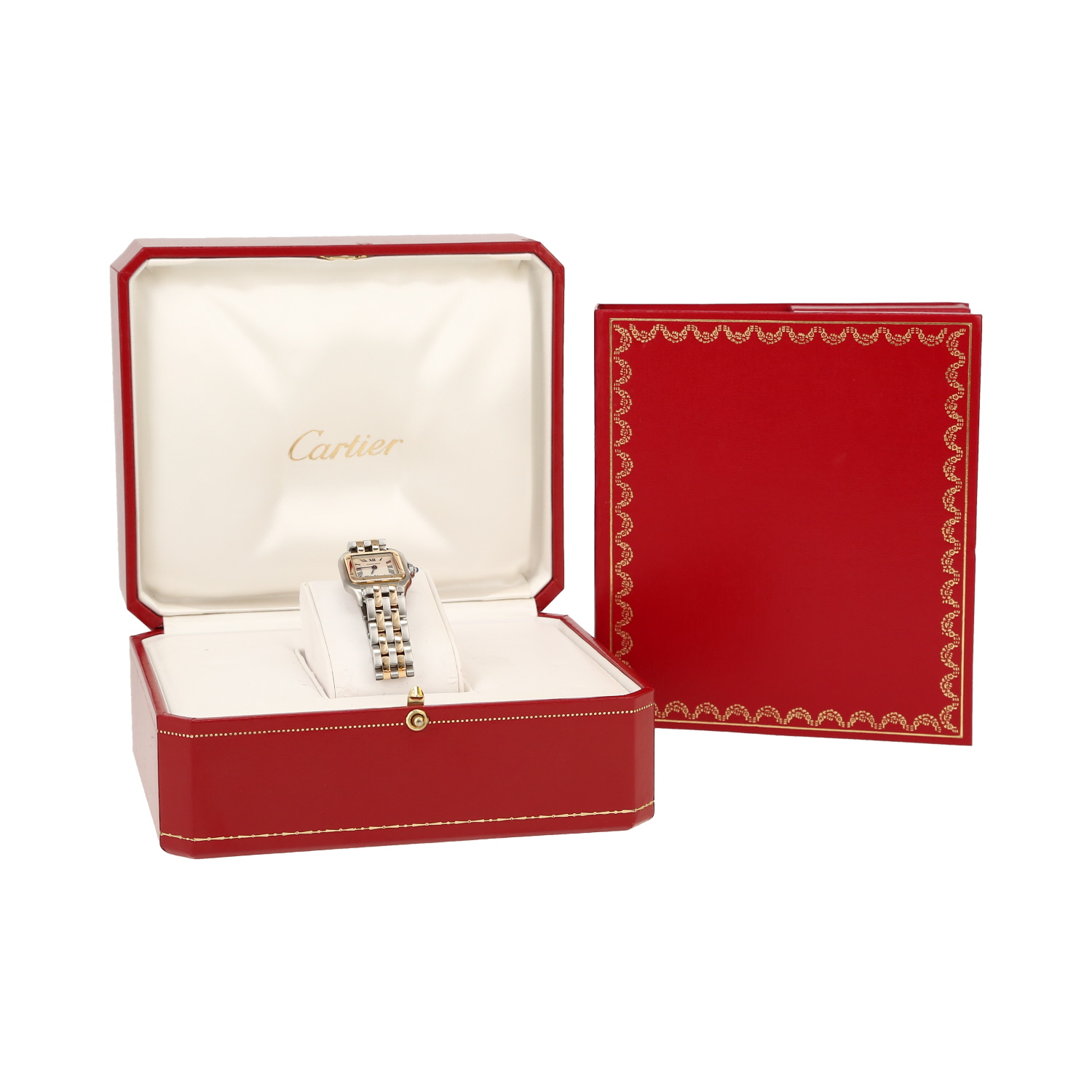 Reloj Cartier Panthère de oro y acero Ref: Cartier - 1120  Circa 1990 - Detail D2