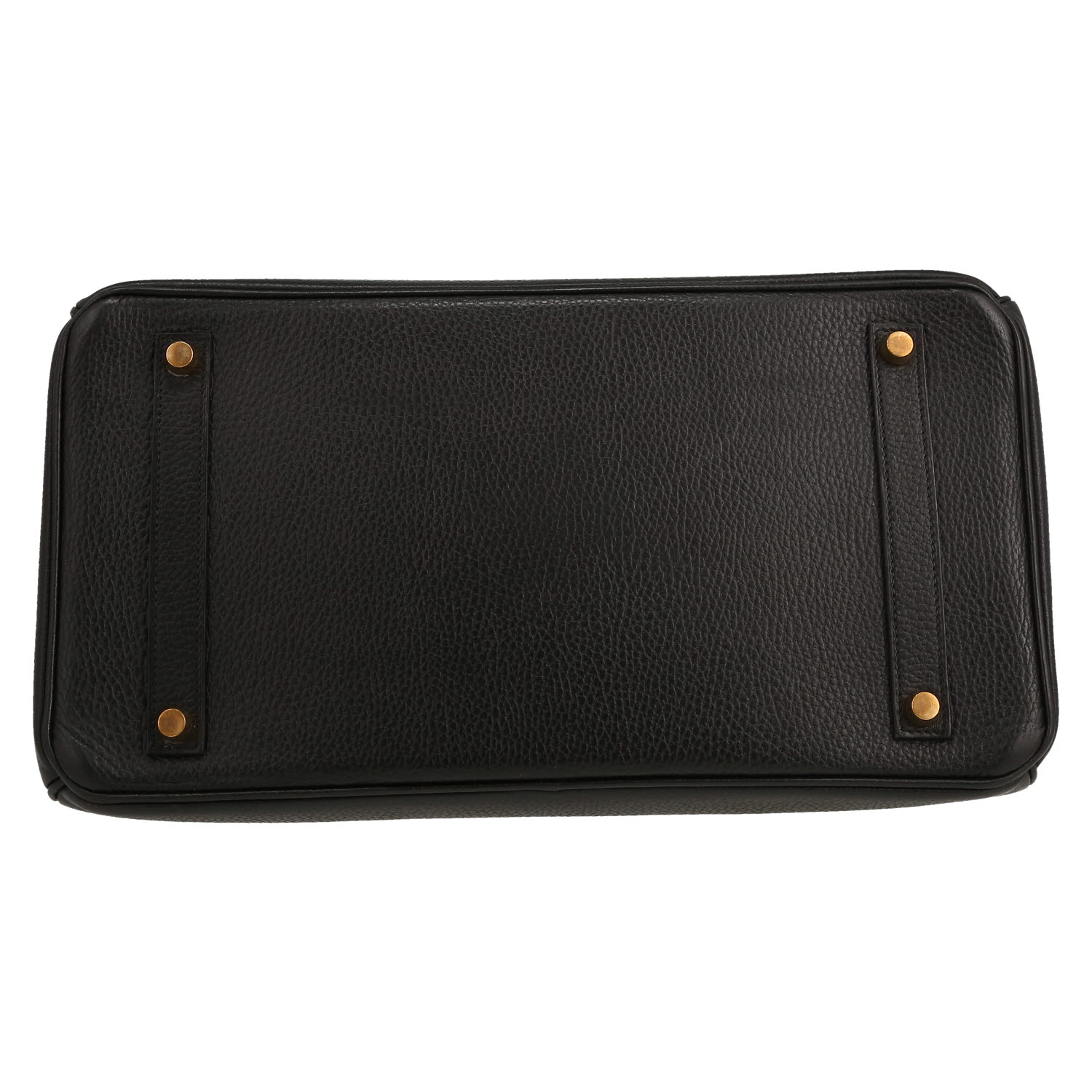 Hermès  Birkin 35 cm handbag  in black Fjord leather - Detail D1