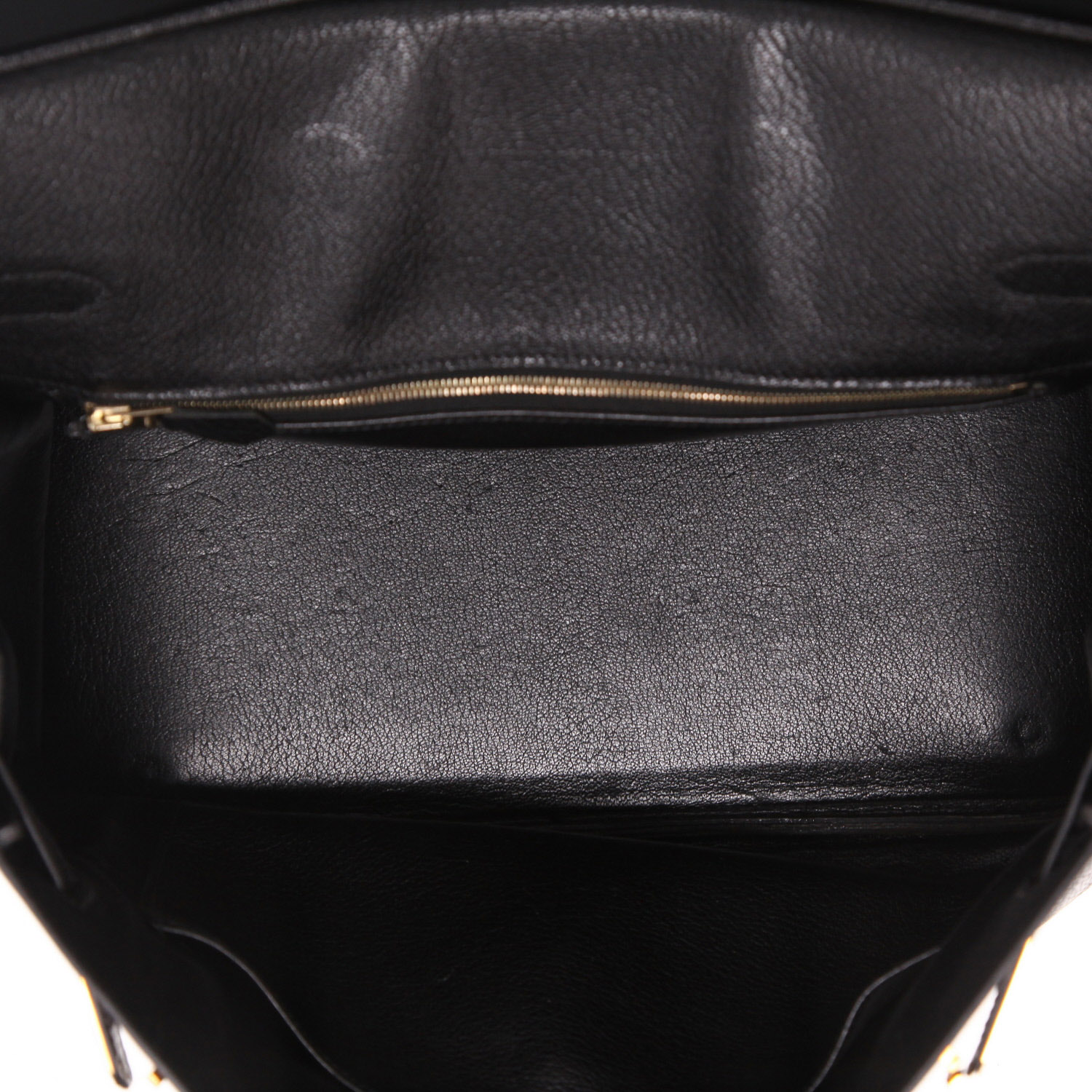 Borsa Hermès  Birkin 35 cm in pelle Fjord nera - Detail D3