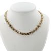 Vintage  necklace in yellow gold and white gold - 360 thumbnail