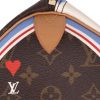 Louis Vuitton  Speedy Editions Limitées shoulder bag  in brown monogram canvas  and natural leather - Detail D2 thumbnail