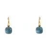 Pomellato Nudo Petit small model earrings in pink gold and topaz - 360 thumbnail