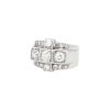 Vintage  Tank ring in white gold and diamonds - 00pp thumbnail
