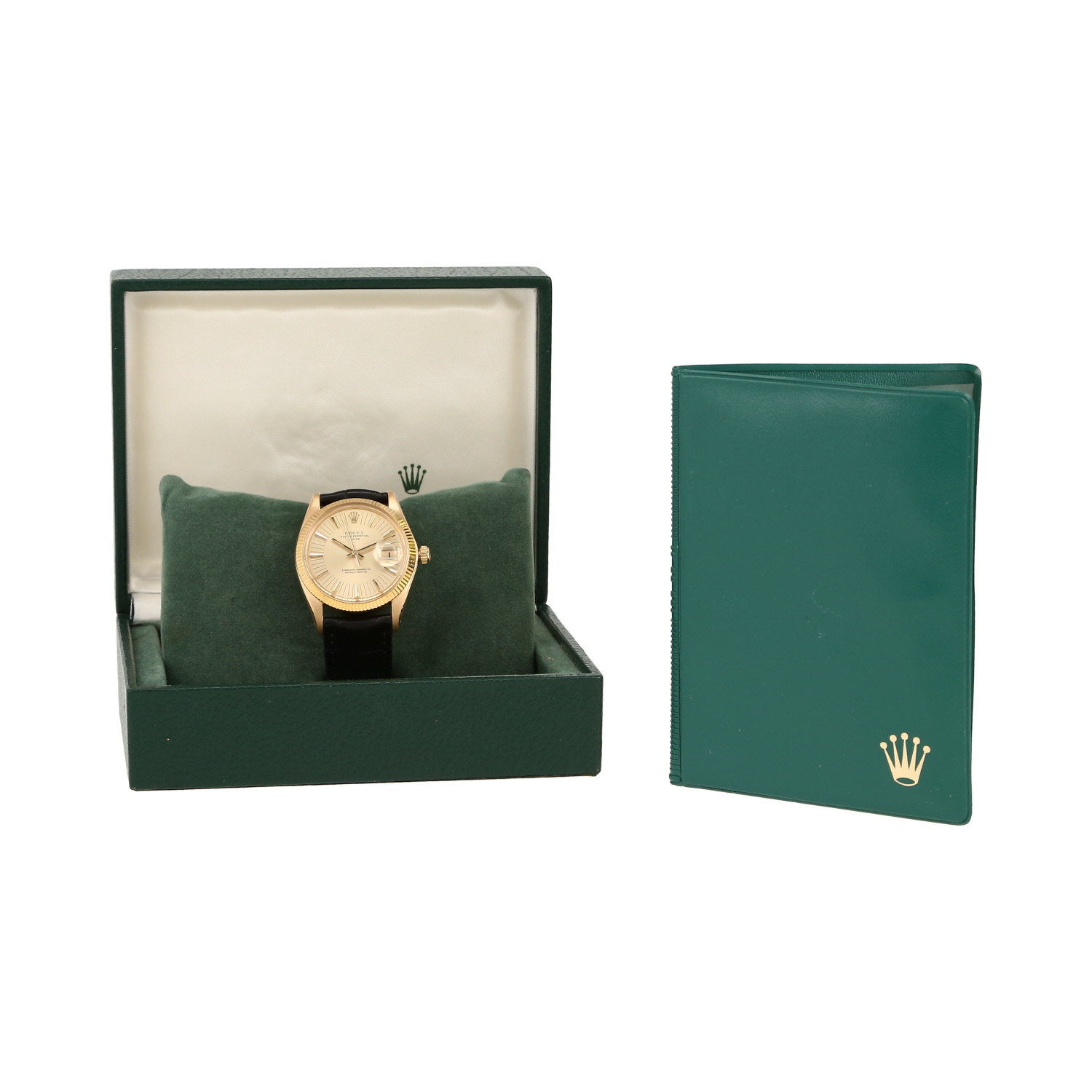 Rolex Oyster Perpetual Date  in yellow gold Ref: Rolex - 1503  Circa 1972 - Detail D2