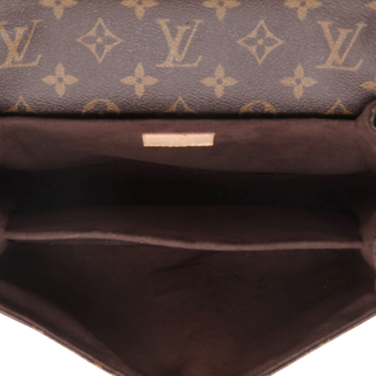 Sac bandoulière Louis Vuitton  Metis en toile monogram marron et cuir naturel - Detail D3