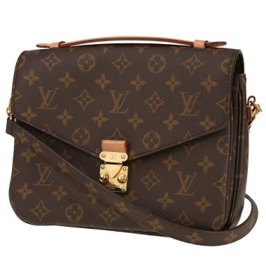 Bolso bandolera Louis Vuitton  Metis en lona Monogram marrón y cuero natural