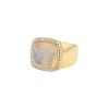 Bague Fred Pain de Sucre moyen modèle en or jaune, diamants et pierre de lune - 00pp thumbnail