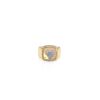 Fred Pain de Sucre medium model ring in yellow gold, diamonds and moonstone - 360 thumbnail