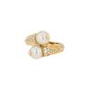 Bulgari  ring in yellow gold, pearls and diamonds - 00pp thumbnail