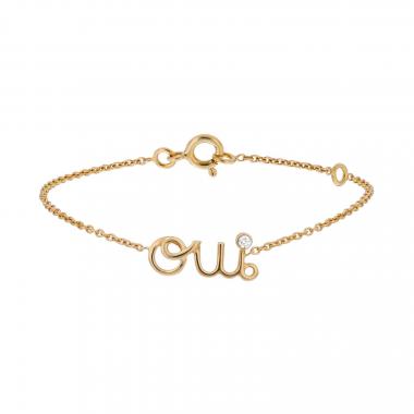 Bracelet Dior Oui en or jaune et diamant