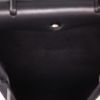 Borsa da spalla o a mano Hermès  Herbag in tela nera e pelle nera - Detail D3 thumbnail