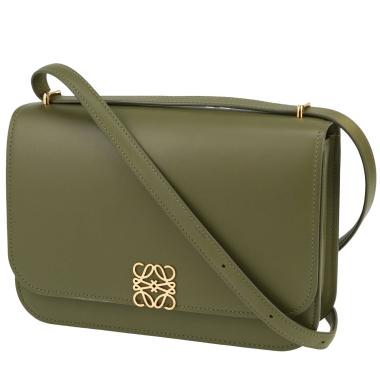 Bolso de mano Loewe  Goya en cuero verde