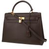 Hermès  Kelly 32 cm handbag  in brown Courchevel leather - 00pp thumbnail