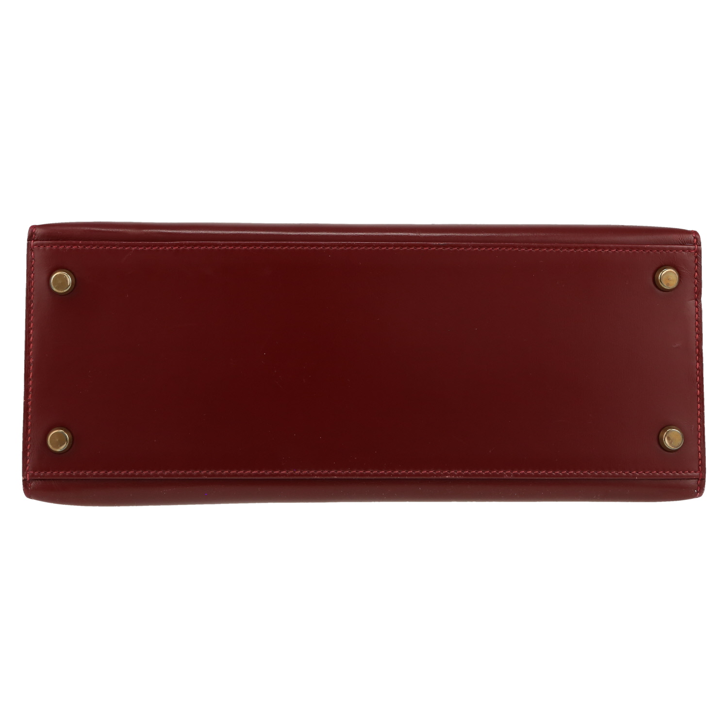 Sac à main Hermès  Kelly 28 cm en cuir box rouge H - Detail D1