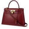 Hermès  Kelly 28 cm handbag  in red H box leather - 00pp thumbnail