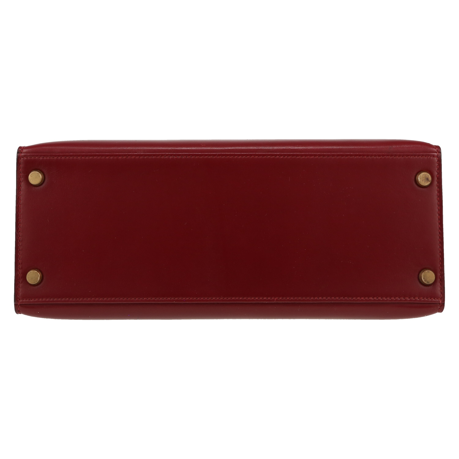 Borsa Hermès  Kelly 28 cm in pelle box rosso H - Detail D1