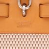 Sac porté épaule ou main Hermès  Herbag en toile beige et vache Hunter naturelle - Detail D2 thumbnail