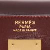 Bolso de mano Hermès  Kelly 32 cm en cuero box color burdeos - Detail D2 thumbnail
