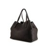 Bottega Veneta  Cesta shopping bag  in brown braided leather - 00pp thumbnail