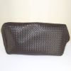 Bottega Veneta  Cesta shopping bag  in brown braided leather - Detail D4 thumbnail