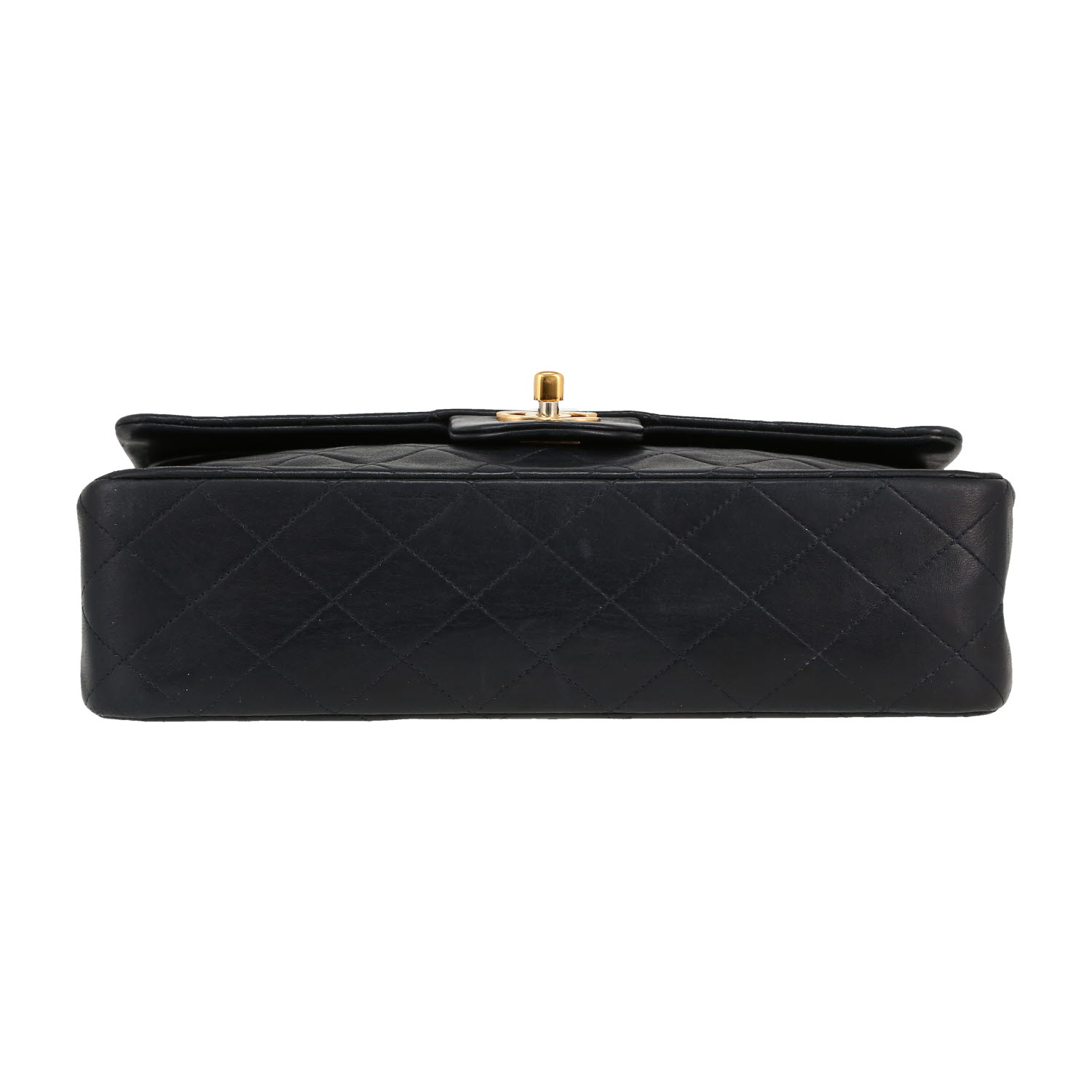 Sac à main Chanel  Timeless Classic en cuir matelassé bleu-foncé - Detail D1