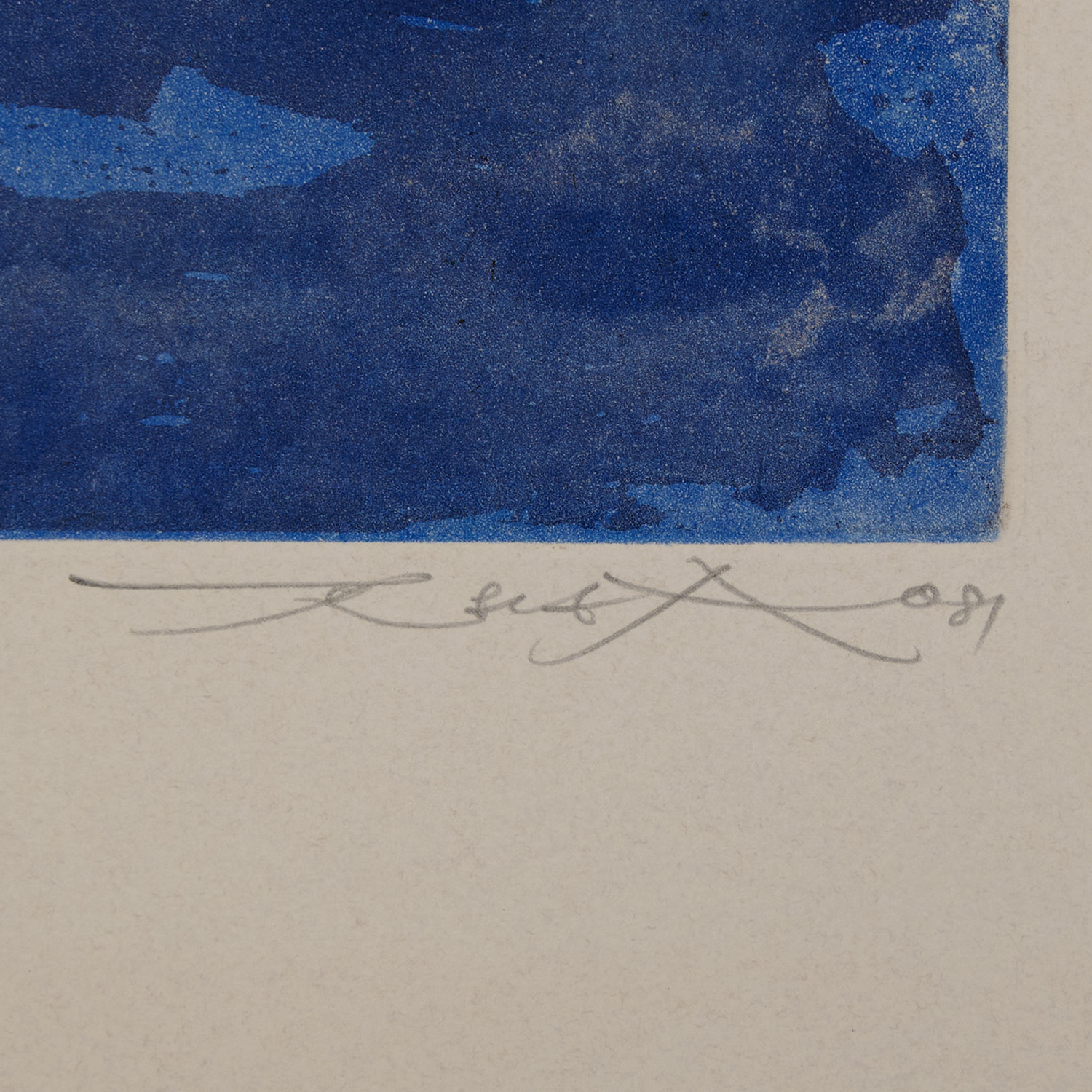 Zao Wou-Ki (1920-2013), Sans titre - 1981 - Detail D4