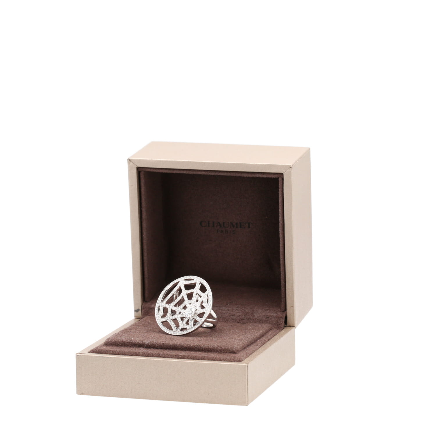 Anello Chaumet Attrape Moi Si Tu M'Aimes in oro bianco e diamanti - Detail D2