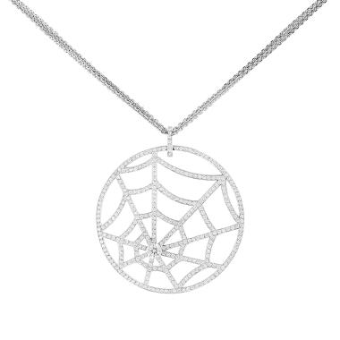 Collar Chaumet Attrape Moi Si Tu M'Aimes de oro blanco y diamantes