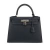 Bolso de mano Hermès  hermes loquet watch in gold plated ref l01 201 circa en cuero epsom azul indigo - 360 thumbnail