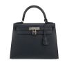 Bolso de mano Hermès  Kelly 28 cm en cuero epsom azul oscuro - 360 thumbnail