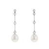 Chanel Coco à Venise  earrings in white gold, diamonds and cultured pearls - 00pp thumbnail