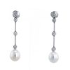 Paire de boucles d'oreilles Chanel Coco à Venise  en or blanc, diamants et perles de culture - 360 thumbnail