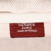 Hermès  sandales compensees hermes cuir blanc bois taille travel bag  in burgundy togo leather - Detail D2 thumbnail