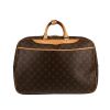 Bolsa de viaje Louis Vuitton  Alize en lona Monogram marrón y cuero natural - 360 thumbnail
